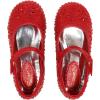 imageDREAM PAIRS Toddler Girls Dress Shoes Mary Jane Rhinestone Ballerina Flat for Party Birthday Performance WeddingRed