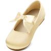 imageDREAM PAIRS Girls Dress Shoes Mary Jane Flower Girl Bow Ballet Flats for Wedding Party ToddlerLittle KidGold