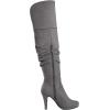 imageDREAM PAIRS Womens HIGHPLAT Black Chunky Thigh High Over The Knee High Heel BootsLight Greysarahhi