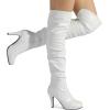 imageDREAM PAIRS Womens HIGHPLAT Black Chunky Thigh High Over The Knee High Heel BootsWhite Pusarahhi
