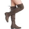 imageDREAM PAIRS Womens HIGHPLAT Black Chunky Thigh High Over The Knee High Heel BootsWhite Pusarahhi