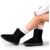 imageDREAM PAIRS Womens ShortyNew Mid Calf Winter Snow BootsBlackclassic