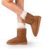 imageDREAM PAIRS Womens ShortyNew Mid Calf Winter Snow BootsChesnut