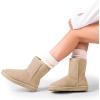 imageDREAM PAIRS Womens ShortyNew Mid Calf Winter Snow BootsSand