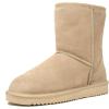 imageDREAM PAIRS Womens ShortyNew Mid Calf Winter Snow BootsSand