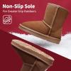 imageDREAM PAIRS Girls Boys Boots Kids Faux Fur Lined Winter Snow FuzzyClassic Kids Mid BootChestnut