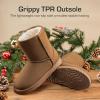 imageDREAM PAIRS Girls Boys Boots Kids Faux Fur Lined Winter Snow FuzzyClassic Kids Mid BootLight Brown