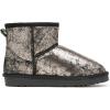 imageDREAM PAIRS Girls Boys Boots Kids Winter Ankle Faux Fur Lined Snow Shoes FuzzyClassic Kids Low Boot for ToddlerLittle KidBig KidBlackMetal