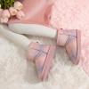 imageDREAM PAIRS Girls Boys Boots Kids Winter Ankle Faux Fur Lined Snow Shoes FuzzyClassic Kids Low Boot for ToddlerLittle KidBig KidPinkRainbow