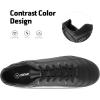 imageDREAM PAIRS Mens Sport Flexible Athletic Lace Up Light Weight Outdoor Cleats Football Soccer ShoesBlackGrey