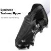 imageDREAM PAIRS Mens Sport Flexible Athletic Lace Up Light Weight Outdoor Cleats Football Soccer ShoesBlackGrey