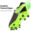 imageDREAM PAIRS Mens Sport Flexible Athletic Lace Up Light Weight Outdoor Cleats Football Soccer ShoesBlackLemonGreenRed