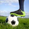 imageDREAM PAIRS Mens Sport Flexible Athletic Lace Up Light Weight Outdoor Cleats Football Soccer ShoesBlackLemonGreenRed