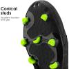 imageDREAM PAIRS Mens Sport Flexible Athletic Lace Up Light Weight Outdoor Cleats Football Soccer ShoesBlackNeonGreen