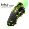 imageDREAM PAIRS Mens Sport Flexible Athletic Lace Up Light Weight Outdoor Cleats Football Soccer ShoesBlackNeonGreen