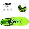 imageDREAM PAIRS Mens Sport Flexible Athletic Lace Up Light Weight Outdoor Cleats Football Soccer ShoesNeonGreenBlack