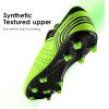imageDREAM PAIRS Mens Sport Flexible Athletic Lace Up Light Weight Outdoor Cleats Football Soccer ShoesNeonGreenBlack