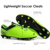 imageDREAM PAIRS Mens Sport Flexible Athletic Lace Up Light Weight Outdoor Cleats Football Soccer ShoesNeonGreenBlack