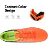imageDREAM PAIRS Mens Sport Flexible Athletic Lace Up Light Weight Outdoor Cleats Football Soccer ShoesOrangeBlackLemonGreen