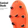 imageDREAM PAIRS Mens Sport Flexible Athletic Lace Up Light Weight Outdoor Cleats Football Soccer ShoesOrangeBlackLemonGreen