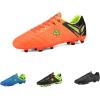 imageDREAM PAIRS Mens Sport Flexible Athletic Lace Up Light Weight Outdoor Cleats Football Soccer ShoesOrangeBlackLemonGreen