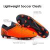 imageDREAM PAIRS Mens Sport Flexible Athletic Lace Up Light Weight Outdoor Cleats Football Soccer ShoesOrangeNavy