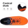 imageDREAM PAIRS Mens Sport Flexible Athletic Lace Up Light Weight Outdoor Cleats Football Soccer ShoesOrangeNavy