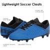 imageDREAM PAIRS Mens Sport Flexible Athletic Lace Up Light Weight Outdoor Cleats Football Soccer ShoesRoyalBlack