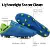 imageDREAM PAIRS Mens Sport Flexible Athletic Lace Up Light Weight Outdoor Cleats Football Soccer ShoesRoyalLemonGreen