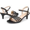 imageDREAM PAIRS Womens Low Kitten Heels Open Round Toe Comfortable Strappy Heels for Daily Casual Dressy Wedding Party Evening SandalsBlacksatin