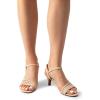 imageDREAM PAIRS Womens Low Kitten Heels Open Round Toe Comfortable Strappy Heels for Daily Casual Dressy Wedding Party Evening SandalsNudenubuck