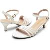 imageDREAM PAIRS Womens Low Kitten Heels Open Round Toe Comfortable Strappy Heels for Daily Casual Dressy Wedding Party Evening SandalsWhitepu