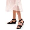 imageDREAM PAIRS Womens Low Wedge Sandals Ankle Strap Heel Sandal Open Toe Wide Dress Summer ShoesBlackpu