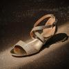 imageDREAM PAIRS Womens Low Wedge Sandals Ankle Strap Heel Sandal Open Toe Wide Dress Summer ShoesGold