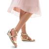 imageDREAM PAIRS Womens Low Wedge Sandals Ankle Strap Heel Sandal Open Toe Wide Dress Summer ShoesGoldpu