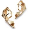 imageDREAM PAIRS Womens Low Wedge Sandals Ankle Strap Heel Sandal Open Toe Wide Dress Summer ShoesGoldpu