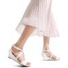 imageDREAM PAIRS Womens Low Wedge Sandals Ankle Strap Heel Sandal Open Toe Wide Dress Summer ShoesWhitepu