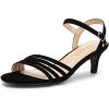 imageDREAM PAIRS Womens Low Kitten Heels Open Round Toe Comfortable Strappy Heels for Daily Casual Dressy Wedding Party Evening SandalsBlacknubuck