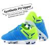 imageDREAM PAIRS Boys Girls Soccer Football Cleats Shoes for Little KidBig KidRoyalLemonGreen