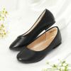 imageDREAM PAIRS Girls Dress Shoes Slip on Ballerina Flats for WeddingPartyBlackPu