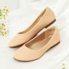 imageDREAM PAIRS Girls Dress Shoes Slip on Ballerina Flats for WeddingPartyNudeNubuck