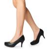 imageDREAM PAIRS Tiffany Womens Classic Elegant Versatile Low Stiletto Heel Dress Platform Pumps ShoesBlackpu