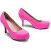 imageDREAM PAIRS Tiffany Womens Classic Elegant Versatile Low Stiletto Heel Dress Platform Pumps ShoesFuchsiaSuede