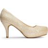 imageDREAM PAIRS Tiffany Womens Classic Elegant Versatile Low Stiletto Heel Dress Platform Pumps ShoesGold