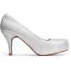 imageDREAM PAIRS Tiffany Womens Classic Elegant Versatile Low Stiletto Heel Dress Platform Pumps ShoesSilver