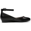 imageDREAM PAIRS Womens Dress Flats Ballet Low Wedge Round Toe Ankle Strap Comfortable Casual Flats ShoesBlackPu1