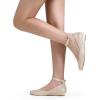 imageDREAM PAIRS Womens Dress Flats Ballet Low Wedge Round Toe Ankle Strap Comfortable Casual Flats ShoesGold Glitter