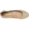 imageDREAM PAIRS Womens Dress Flats Ballet Low Wedge Round Toe Ankle Strap Comfortable Casual Flats ShoesGold Glitter