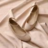 imageDREAM PAIRS Womens Dress Flats Ballet Low Wedge Round Toe Ankle Strap Comfortable Casual Flats ShoesNude Suede