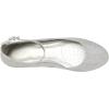 imageDREAM PAIRS Womens Dress Flats Ballet Low Wedge Round Toe Ankle Strap Comfortable Casual Flats ShoesSilver Glitter